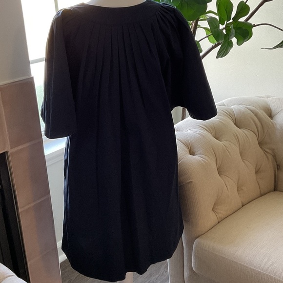 POMADER PLACE. Elegant Blue Dress with Short Sleeves. SIZE M - Picture 7 of 10